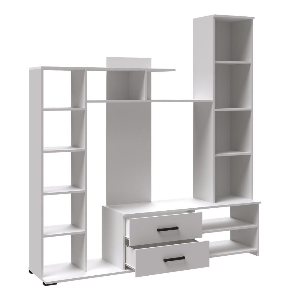 Стенка для гостиной Микон Сидней-1, белая, с шкафом