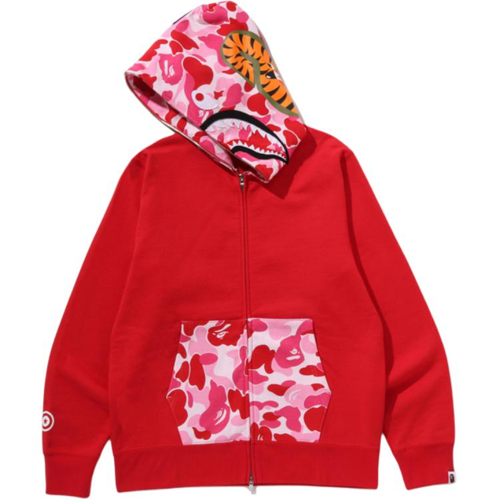 A Bathing Ape Bathing Ape Ss26 Sweatshirts Cotton Moderate No Fleece Lined Zip Closure 0zxswm301151q красный