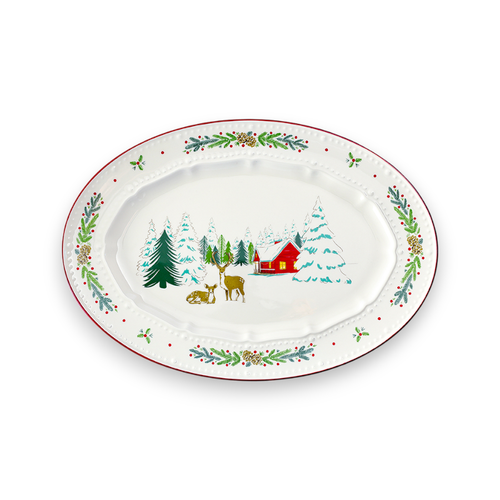 Блюдо сервировочное Nordic winter 34,6х24 см