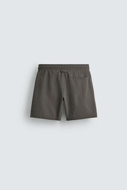 ZARA ДЛИННЫЕ ПЛАВКИ В КЛЕТКУ, СЕРЫЙ