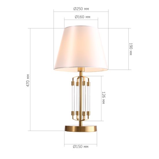 SL1403.304.01 Люстра подвесная ST-Luce Латунь/Прозрачный E27*1 40W BRASS