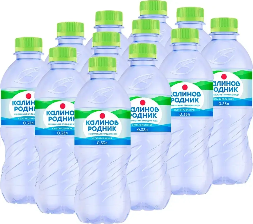 Вода негазированная Калинов Родник минеральная. 12 шт х 0,33 л