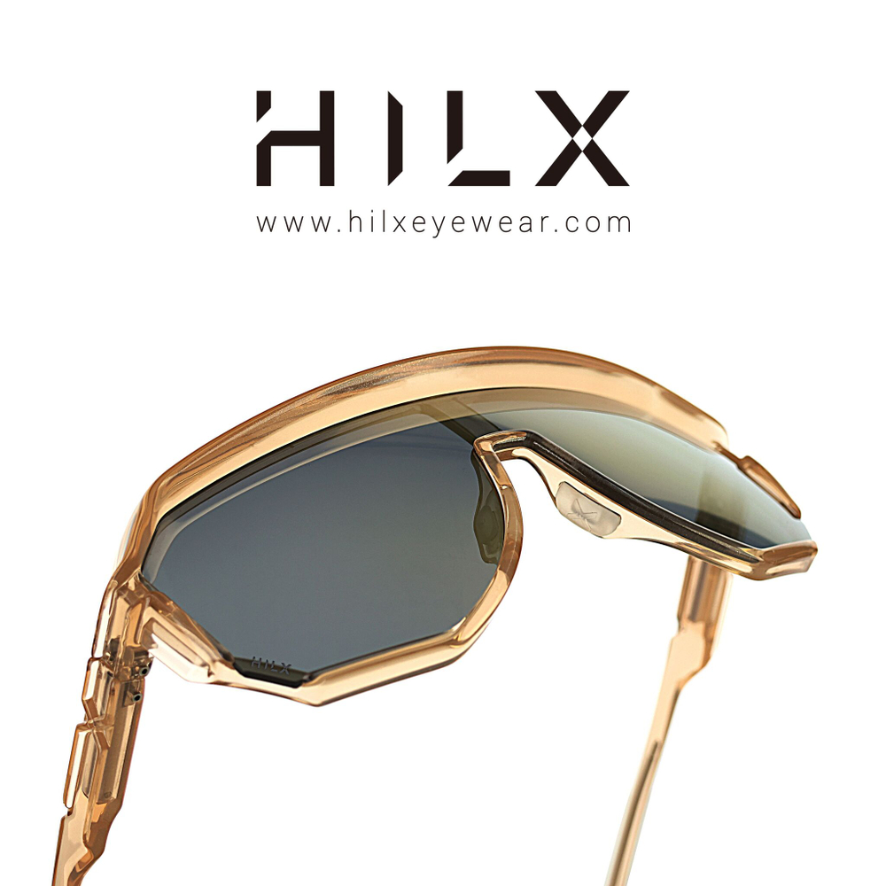 Спортивные очки HILX Newblood Shiny Crystal Orange / Gold Mirror Lens