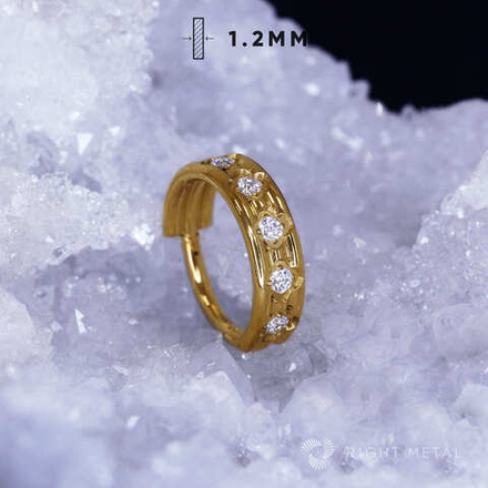 Кликер Royal Crystal PVD Yellow 1.2мм