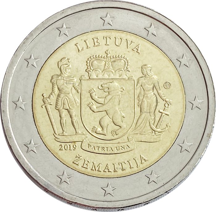 2 евро 2019 Литва «Литовские этнографические регионы - Жемайтия»