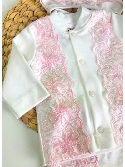 Комплект 5 предметов кружево розовое 820-и-5пк