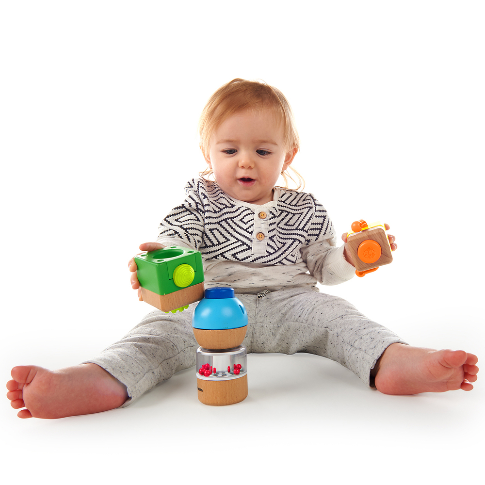 Развивающая игрушка для новорожденных "4 навыка" (слух, зрение, тактильность, моторика)