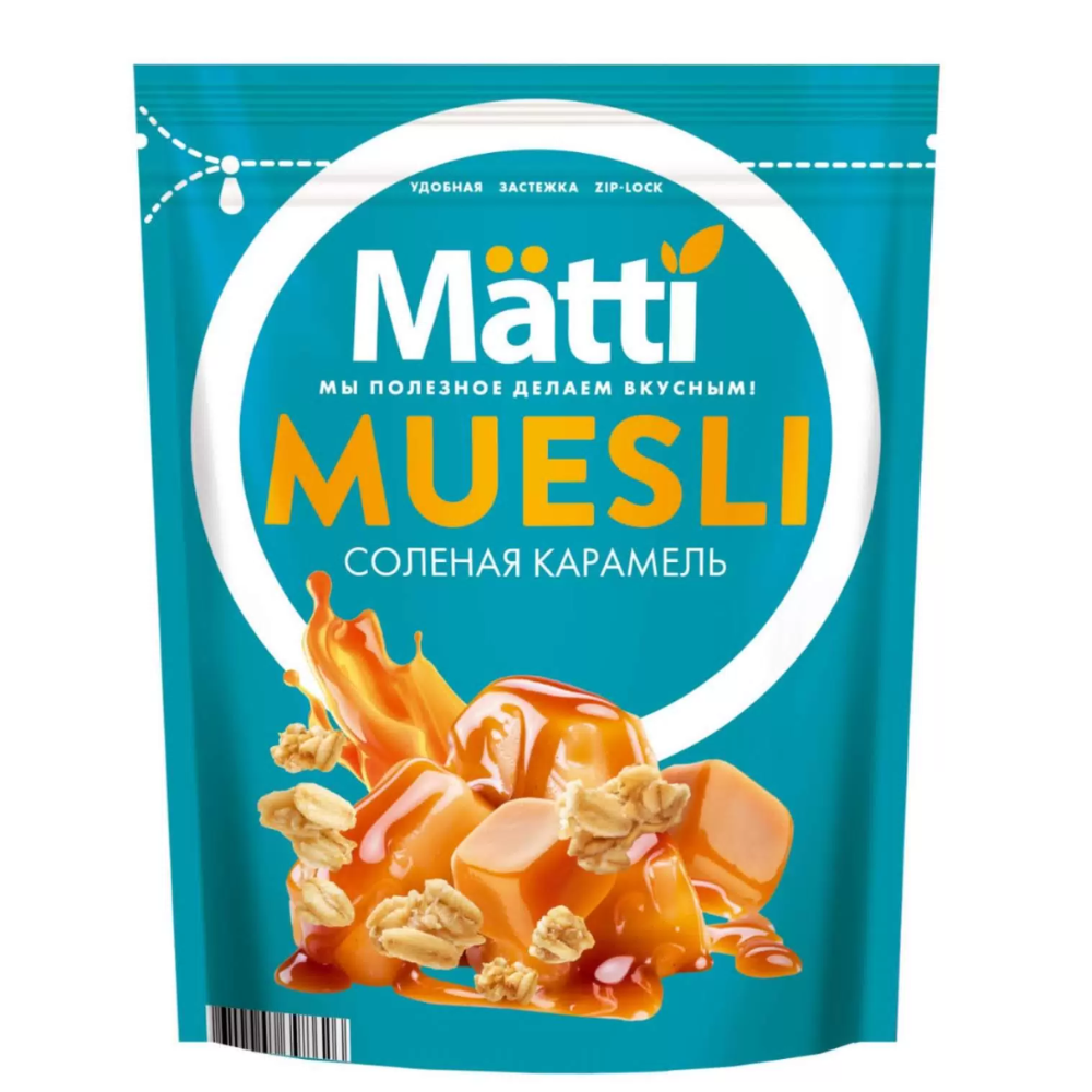 Мюсли Matti Соленая карамель 250 гр