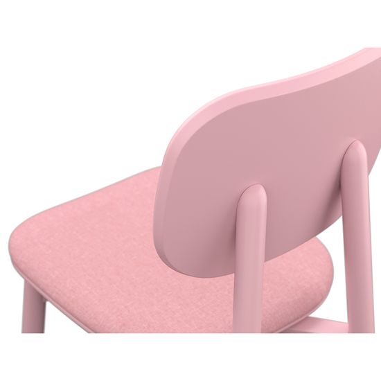 Стул saga, рогожка, розовый