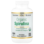 California Gold Nutrition, органическая спирулина с фикоцианином, хлорофиллом и каротиноидами, 720 таблеток (500 мг в 1 таблетке)