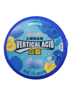 Освежающие кислые конфеты со вкусом Черники 13 г * 20 шт