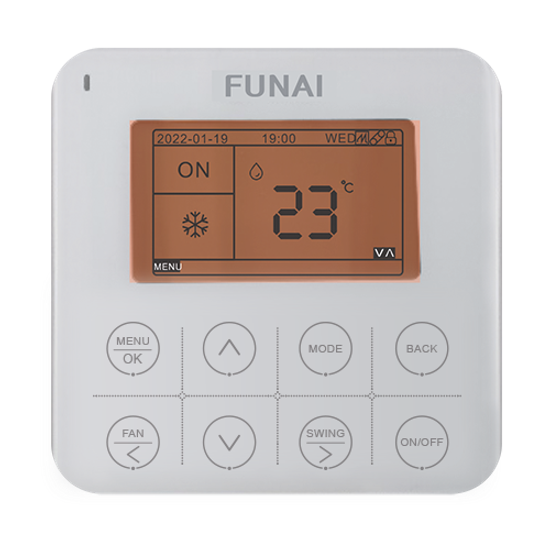 Проводной пульт управления для полупромышленных сплит-систем DRAGON и мульти-сплит систем ORIGAMI KODO RW-02