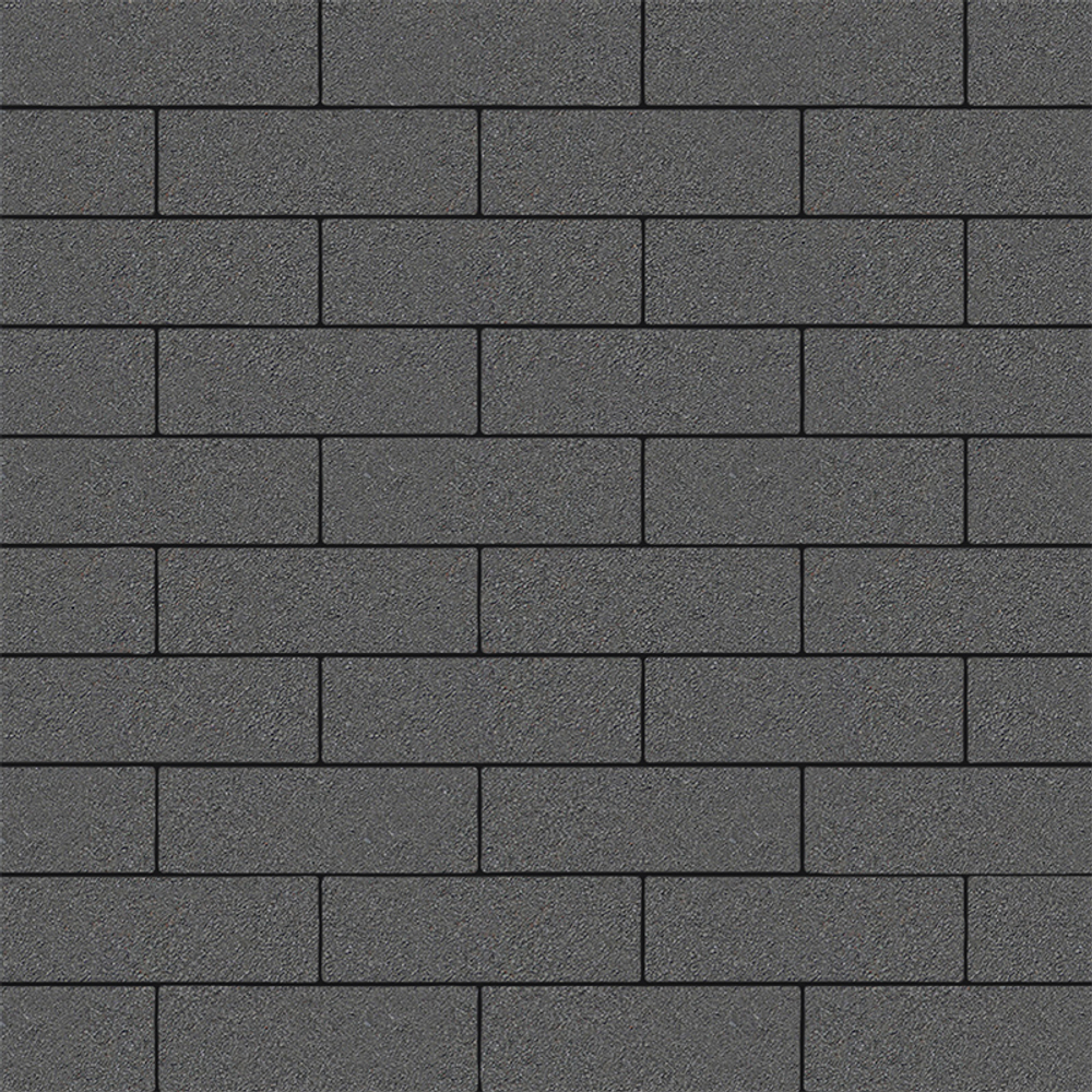 Тротуарная плитка ПРЯМОУГОЛЬНИК 300х100 мм - Стандарт Серый