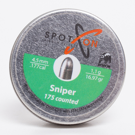 Пули Spoton Sniper 4,5 мм 1,10 гр. (175 шт)