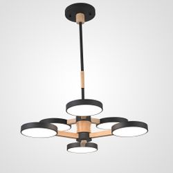 Люстра на штанге TURNA DBL L6 Black