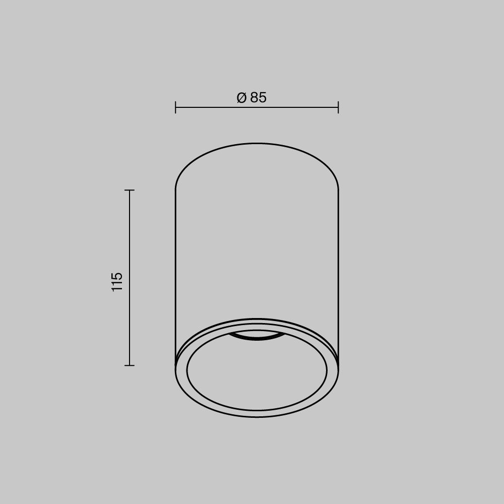 Накладной светильник Maytoni Zoom C029CL-01B