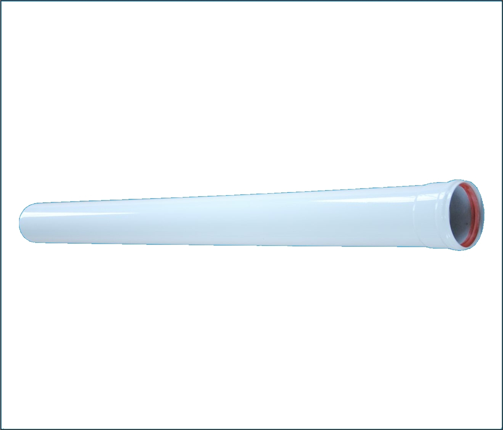 Wolf Дымоход Труба DN80 L:1000 мм, цвет белый, для CGG /FGG