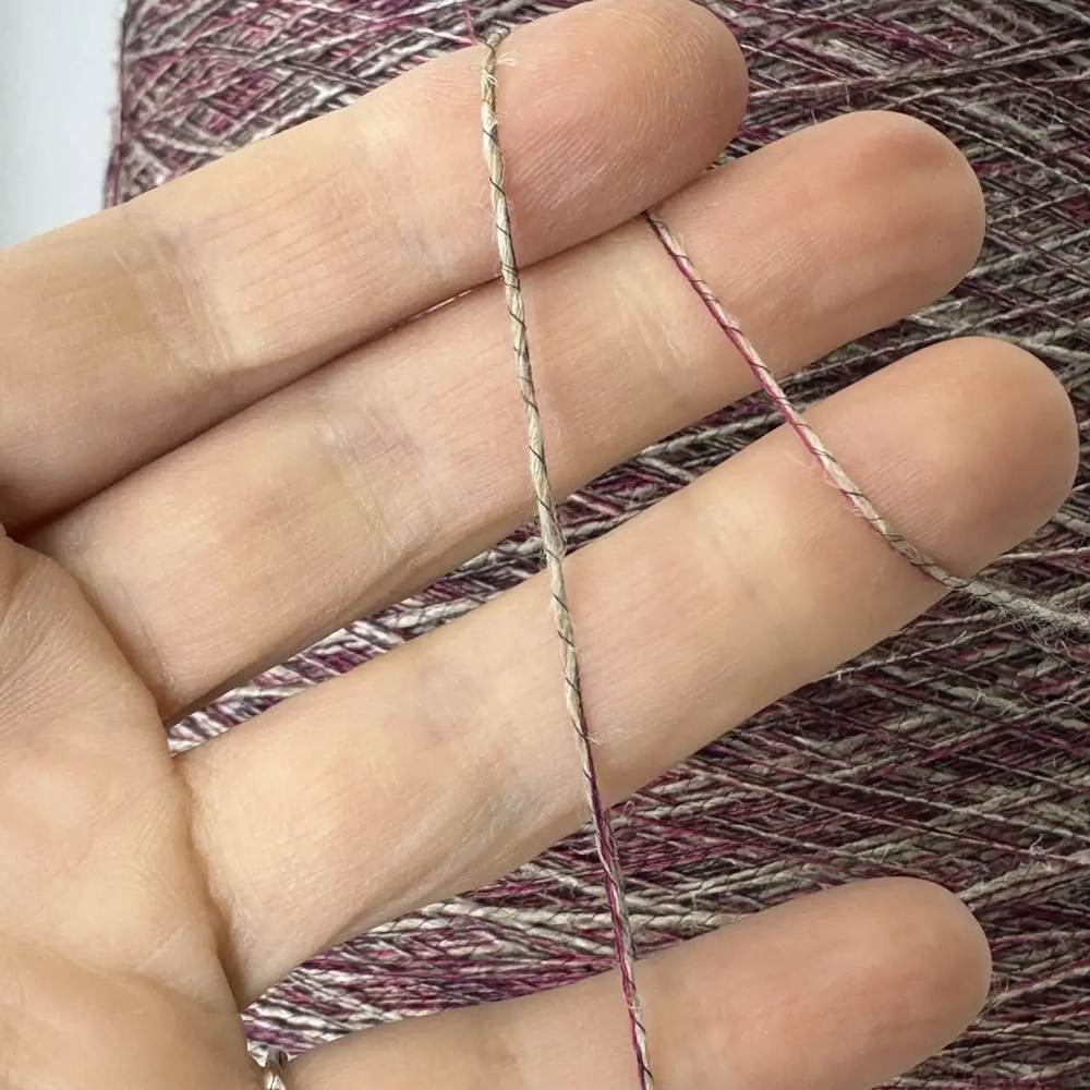 TIGER - LANIFICIO dell' OLIVO; 38% лён, 35% п/а, 27% вискоза; 660м/100гр; col. 435; S508