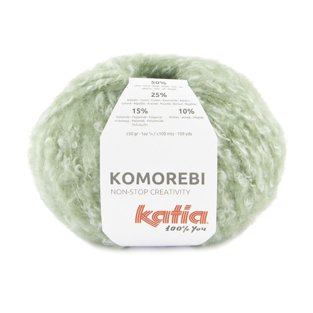 Пряжа для вязания Katia 50% шерсть 25% хлопок 15% полиамид 10% мохер