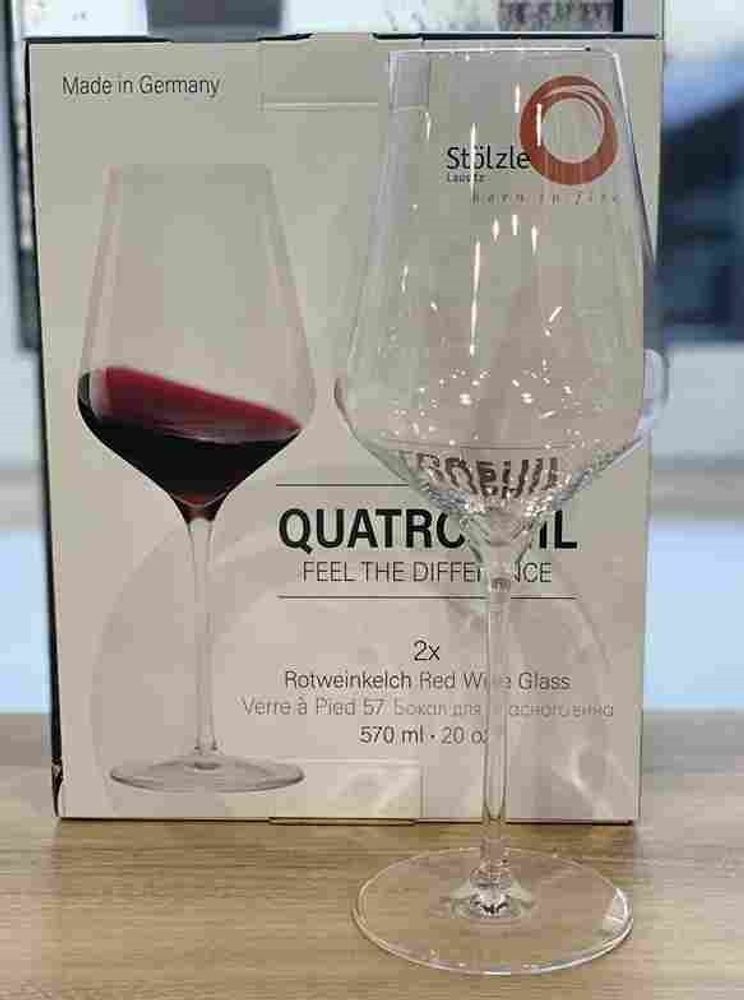 Подарочный набор бокалов для вина Quatrophil, 570 мл, хрустальное стекло Stolzle