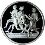 Греция 10 евро 2004 "XXVIII летние Олимпийские Игры, Афины 2004 - Эстафета" (Proof)