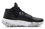 Under Armour Jet'21 round head non-slip wear-resistant breathable mid-top basketball shoes men's black