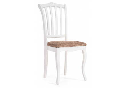 Стул деревянный Woodville Виньетта белый, лайн белый люкс, ножки белые