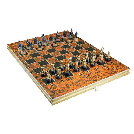 Шахматы малые "Ледовое побоище" чернение