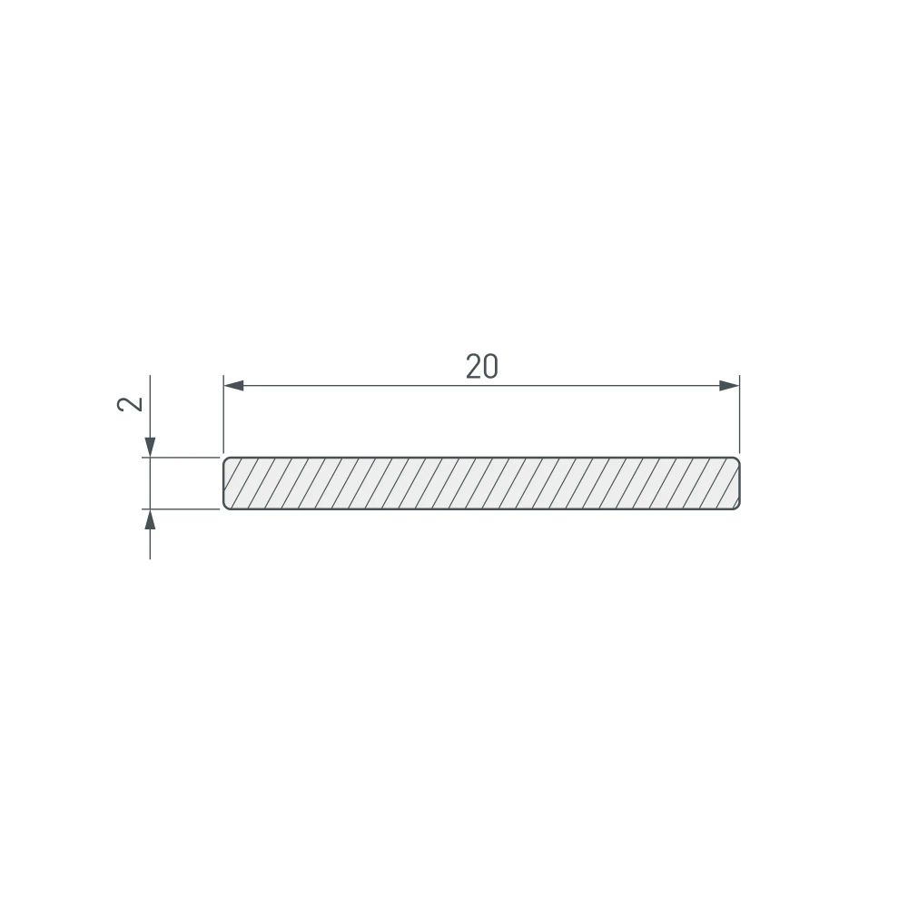 Полоса ARH-W20-2000 (Arlight, Алюминий) 017526