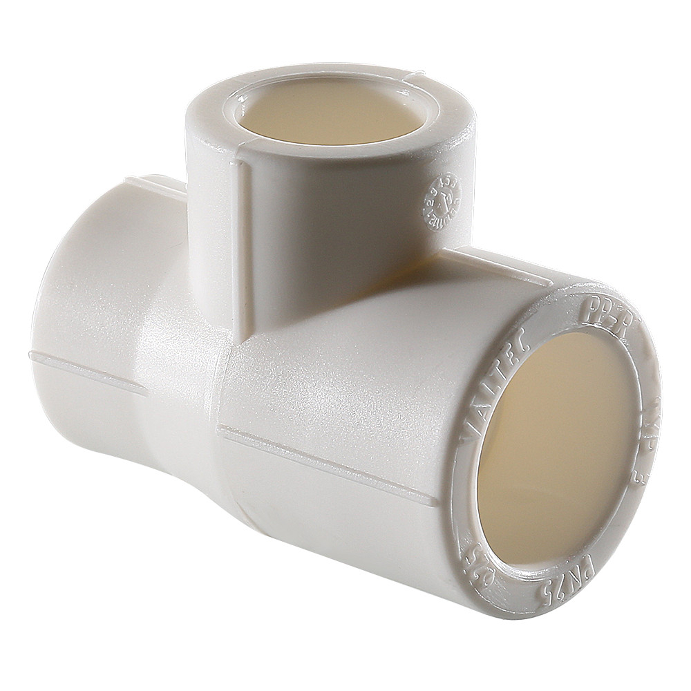 Тройник переходной 25х20х25 VALTEC белый