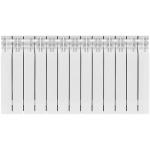 Радиатор биметаллический STOUT TITAN 500 - 13 секций (подключение боковое, цвет белый)
