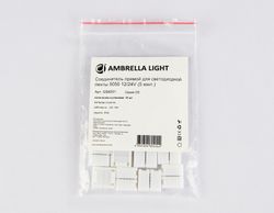 Ambrella Соединитель прямой для светодиодной ленты 5050 12/24V (5 конт.) GS6251 (10шт) LED Strip GS6251