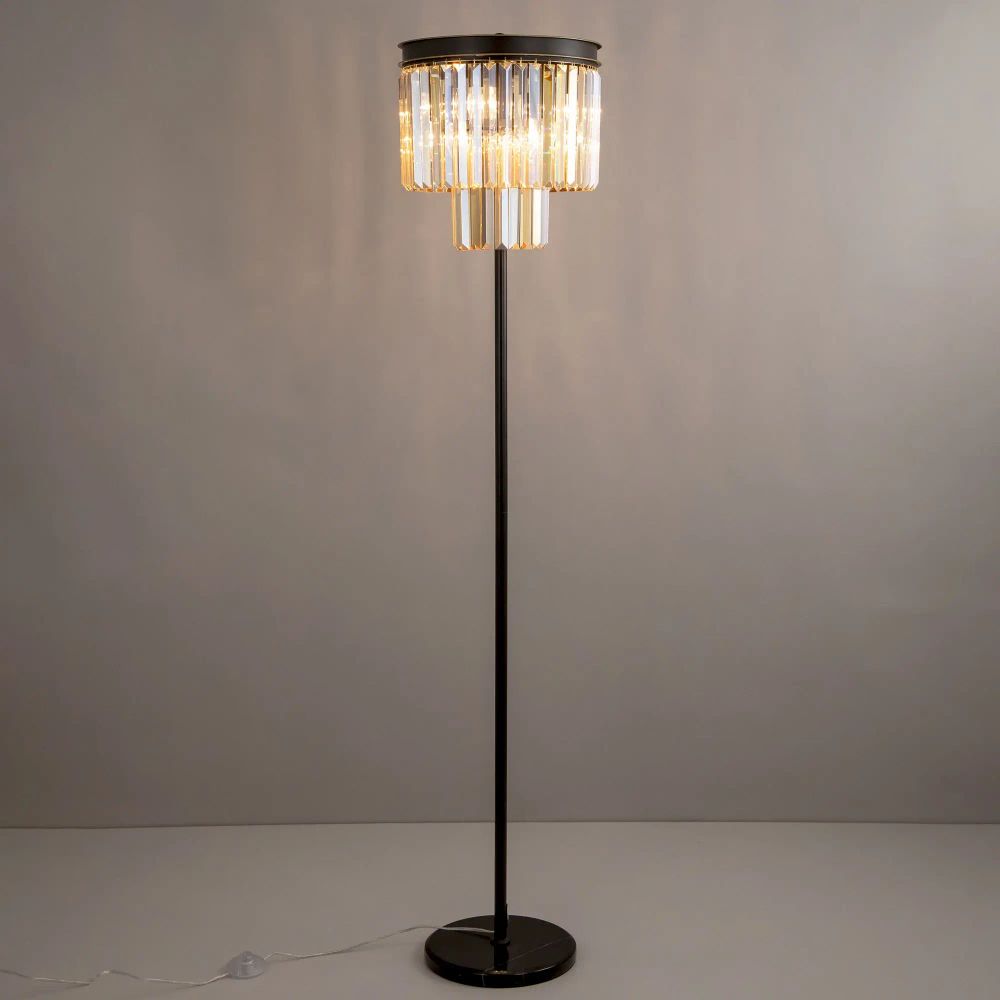 Citilux Мартин CL332962 Торшер хрустальный Шампань