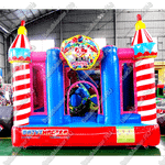 Коммерческий надувной батут "Яркий цирк" 6*4*3 м