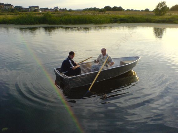 Алюминиевая моторно-гребная лодка RusBoat 36
