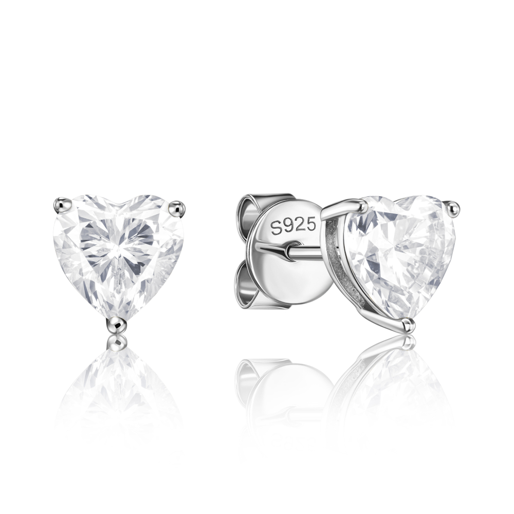 Пусеты сердца