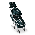 Коляска комбинированная (санки - коляска) «Наши Детки 9» изумрудный (арт. НД9С/ИЗ)