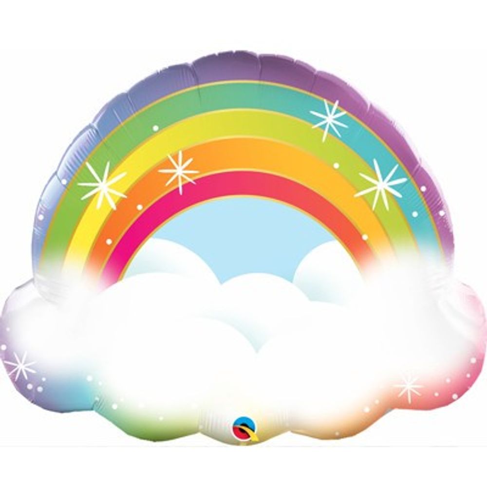 Шар Радуга в облаках