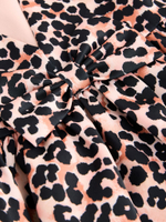 Платье для девочки Next F37-952, Коричневый, Черный