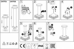 Наземный низкий светильник Denkirs Dramen DK9708-BK