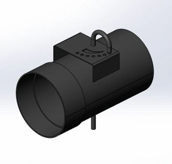 Патрубок дымохода D=120, L=168