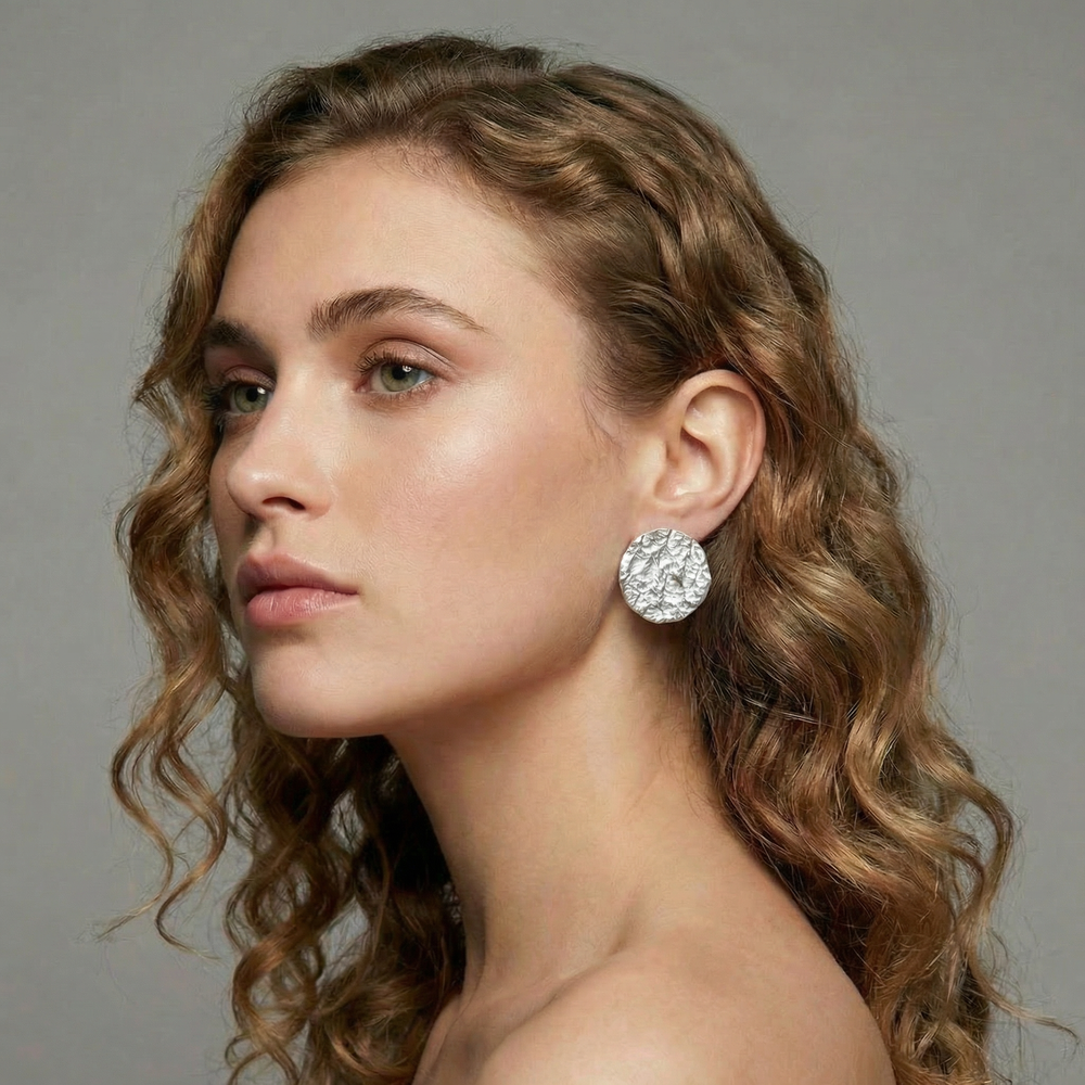 Мятые серьги "Концепт" 2.0