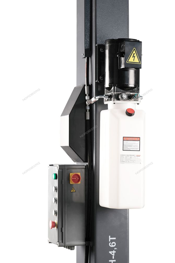 NORDBERG (N4124HE-4,5G) Подъемник 380V 2х стоечный 4,5т с верхней синхронизацией с электростопорами