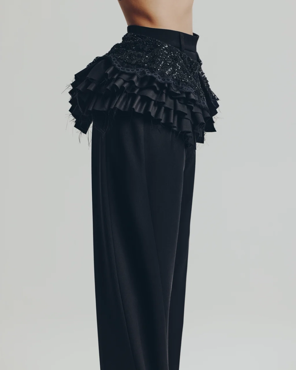 Брюки О-силуэта