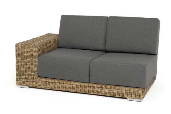 "Капри" модуль диванный правый с подушками, цвет соломенный