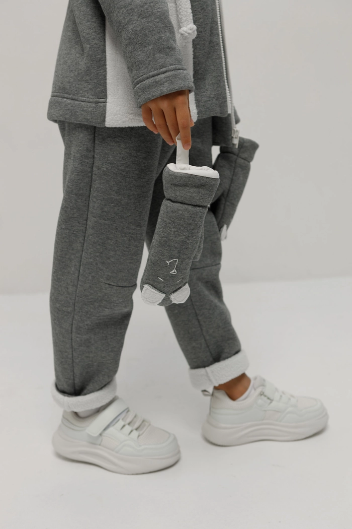 ВАРЕЖКИ ДЕТСКИЕ ЖЭККИ ГРАФИТОВЫЙ МЕЛАНЖ