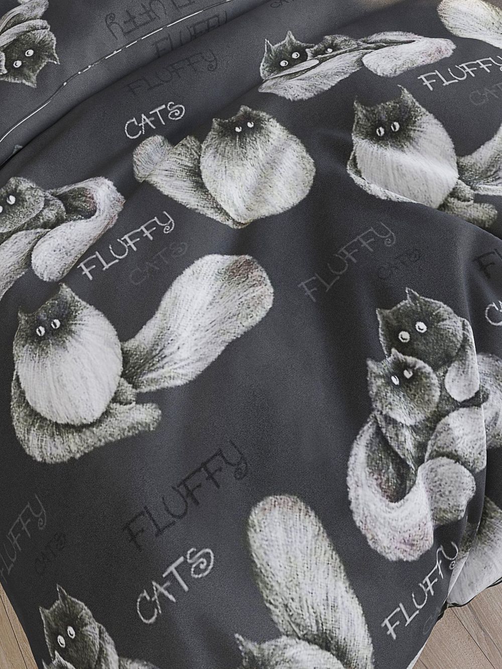 Простынь Сказка "Fluffy" 150х215 см, поплин