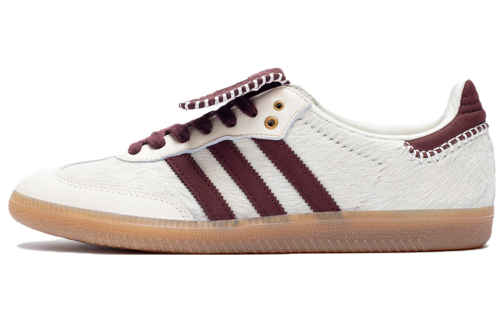 WALES BONNER x adidas originals Samba Pony Tonal non-slip wear-resistant low-top sneakers for men and women the same style white brown