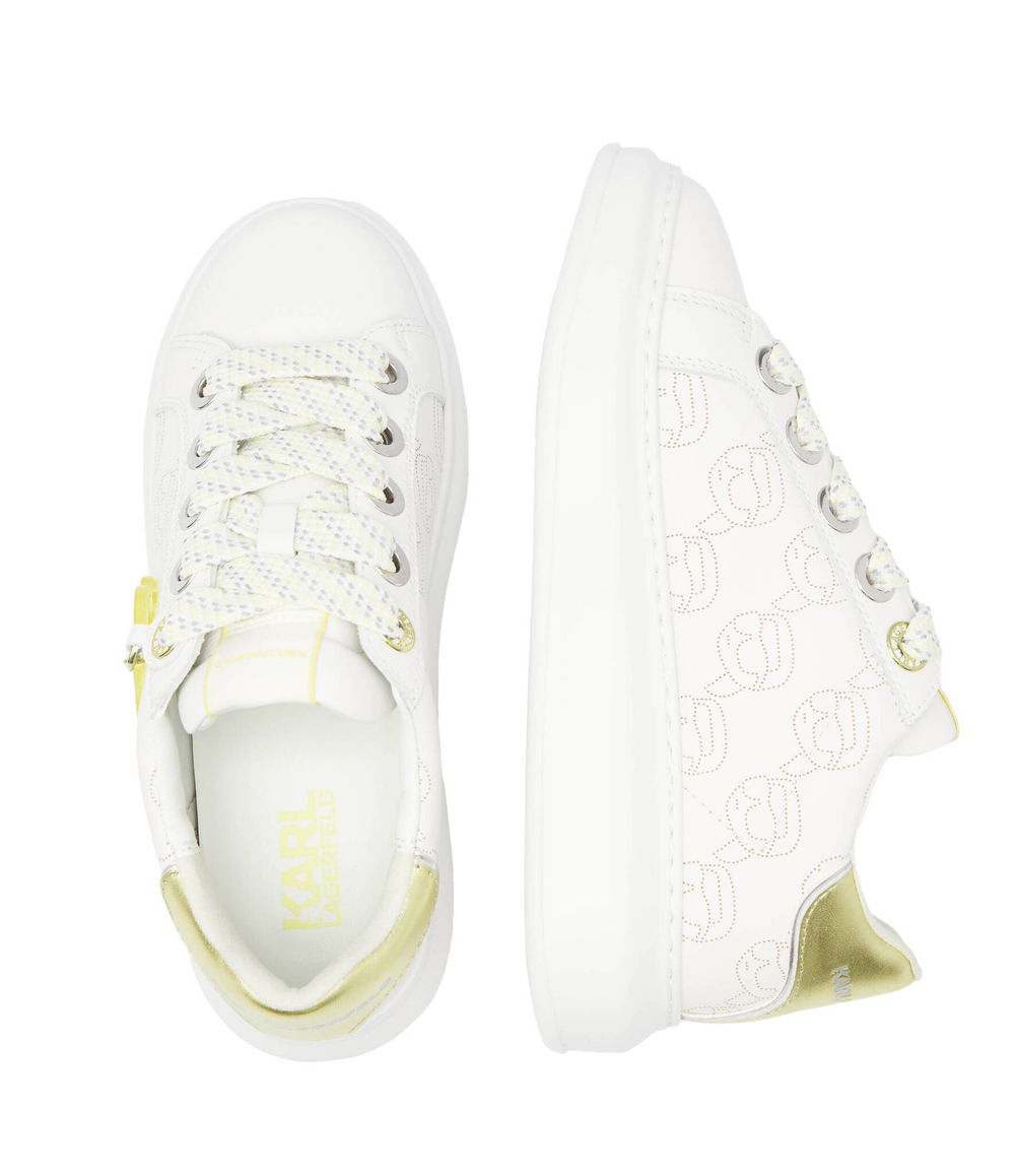 Кожаные кроссовки kapri nft Karl Lagerfeld - белый(KL62522)