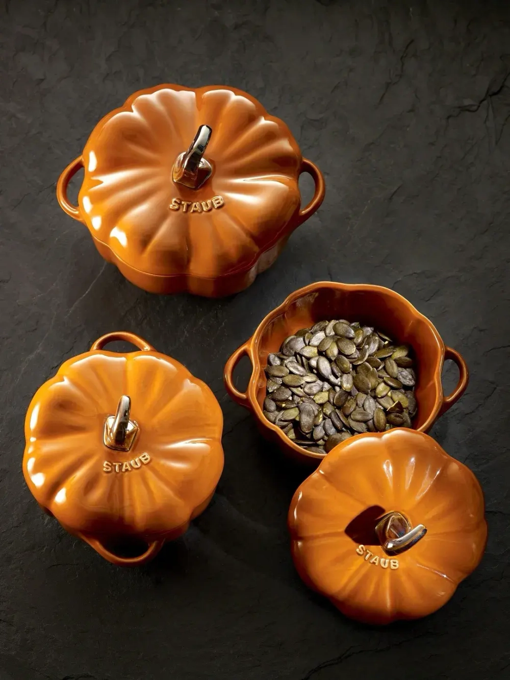 STAUB Мини-кокотница 700 мл 15 см тыква оранжевая